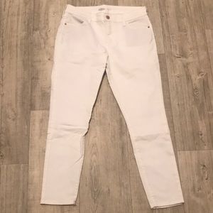 Old Navy Super Skinny White Jeans